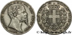 ITALIE - ROYAUME DE SARDAIGNE 5 Lire Victor Emmanuel II 1853 Gênes