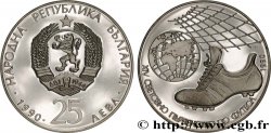 BULGARIE 25 Leva Proof XIVe coupe du Monde de Football Proof 1990  SPL