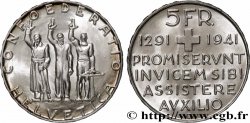 SVIZZERA 5 Francs 650e anniversaire de la confédération 1941 Berne