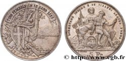 SUISSE 5 Francs, concours de Tir de Lugano 1883 