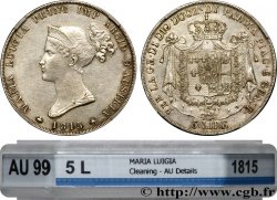 ITALY - DUCHY OF PARMA DE PIACENZA AND GUASTALLA - MARIE-LOUISE OF AUSTRIA 5 Lire 1815 Milan
