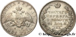 RUSSIE 1 Rouble “2 ouvert” 1831 Saint-Petersbourg