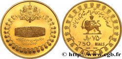 IRAN 750 Rials or, 2500e anniversaire de l’Empire Perse 1971 Téhéran