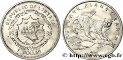 LIBERIA 1 Dollar Léopard 1995 Pobjoy Mint