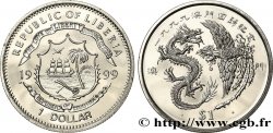 LIBERIA 1 Dollar Retour de Macao à la Chine 1999 Pobjoy Mint