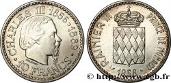 MONACO 10 Francs Charles III 1966 Paris SPL