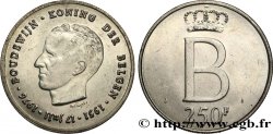 BELGIUM 250 Francs jubilé d’argent du roi Baudouin légende flamande 1976 Bruxelles