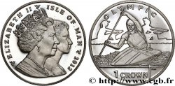 ILE DE MAN 1 Crown Proof Jeux Olympiques de Londres : canoe 2012 Pobjoy Mint