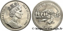 ISOLA DI MAN 1 Crown Proof pingouins et phoques 1998 Pobjoy Mint