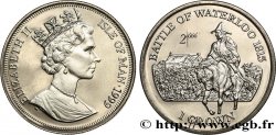 ISLE OF MAN 1 Crown Proof Bataille de Waterloo 1999 Pobjoy Mint MS