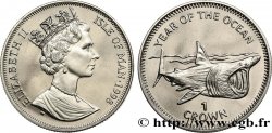 ISLE OF MAN 1 Crown Proof requin pèlerin 1998 Pobjoy Mint