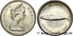 KANADA 10 Cents centenaire de la Confédération 1967