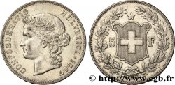 SVIZZERA 5 Francs Helvetia 1907 Berne