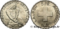 SUISSE 5 Francs 600e anniversaire de la bataille de Laupen 1939 Berne