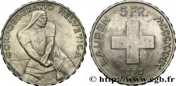 SUISSE 5 Francs 600e anniversaire de la bataille de Laupen 1939 Berne