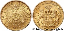 ALLEMAGNE - VILLE LIBRE DE HAMBOURG 20 Mark 1897 Hambourg