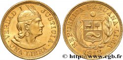 PÉROU 1 Libra 1918 Lima