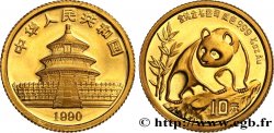CHINA 10 Yuan Panda “Small date” 1990 