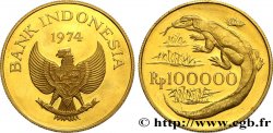INDONÉSIE 100 000 Rupiah Proof 1974 