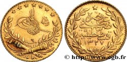 TURQUIE 25 Kurush en or Sultan Mohammed V Resat AH 1327 An 6 (1914) Constantinople