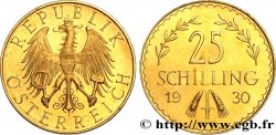 AUTRICHE 25 Schilling Proof aigle héraldique 1930 Vienne