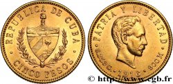 CUBA 5 Pesos 1916 Philadelphie