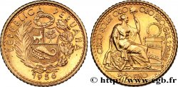 PÉROU 5 Soles de oro 1956 Lima