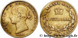 AUSTRALIE 1/2 Souverain Victoria 1861 Sydney