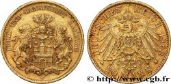 ALLEMAGNE - VILLE LIBRE DE HAMBOURG 20 Mark 1893 Hambourg