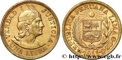 PERú 1 Libra 1911 Lima