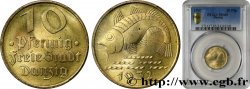 DANZIG (Free City of) 10 Pfennig poisson 1932 Berlin MS65 PCGS