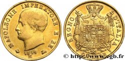 ITALIEN - Königreich Italien - NAPOLÉON I. 40 Lire 1814 Milan