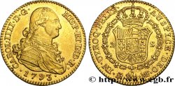 SPAIN - KINGDOM OF SPAIN - CHARLES IV 2 Escudos 1793 Madrid AU