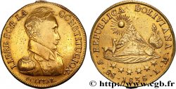 BOLIVIE - RÉPUBLIQUE BOLIVIENNE 8 Escudos 1838 Potosi