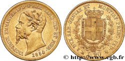 ITALIA - REINO DE CERDEÑA - VÍCTOR-MANUEL II 20 Lire 1854 Gênes