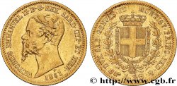ITALIA - REINO DE CERDEÑA 20 Lire Victor-Emmanuel II 1861 Turin