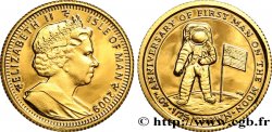 ISLE OF MAN 1/25 Crown Proof 40e anniversaire du premier homme sur la Lune 2009