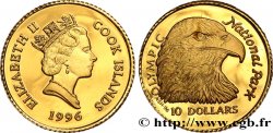 COOK INSELN 10 Dollar Proof Olympique, Parc National 1996