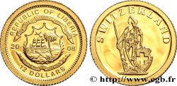 LIBERIA 12 Dollars Proof Suisse 2008