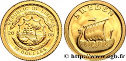 LIBERIA 12 Dollars Proof Suède 2008