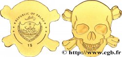 PALAU 1 Dollar Proof Tête de mort pirate (2018)  FDC