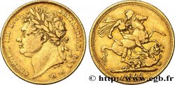GREAT BRITAIN - GEORGE IV Souverain 1822 Londres XF/VF