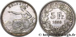 SUISSE - CONFEDERATION 5 Francs 1850 Paris
