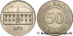 ISLANDE 50 Kronur parlement à Reykjavik 1975 