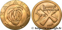 CONGO - PROVINCE DU KATANGA 5 Francs 1961  SUP