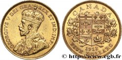 CANADá
 5 Dollars or Georges V 1912 Ottawa