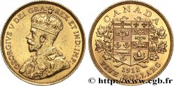 CANADA 5 Dollars or Georges V 1912 Ottawa
