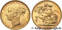 AUSTRALIA 1 Souverain Victoria type Saint-Georges 1884 Melbourne