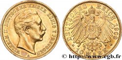 GERMANY - PRUSSIA 10 Mark or Guillaume II 1909 Berlin