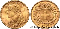 OR, PALLADIUM ET PLATINE INVESTISSEMENT 20 Francs or Vreneli 1949 Berne